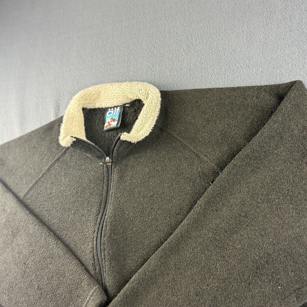 Alf Jacket Men's XL Black Vintage Kuhl Sherpa Pile Fleece Fuzzy Full Zip